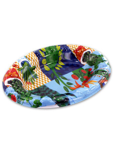 Large plastic bowl