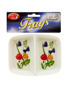 Ashtrays with flower print design