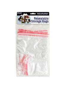 Resealable storage bags