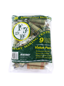 36 Pack assorted coin wrappers