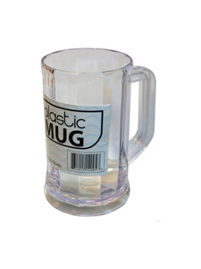 Plastic beverage mug