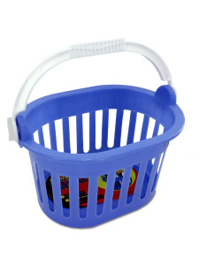 5 1/2 x 9 plastic basket w/ carry handle