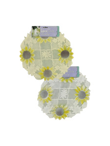 14 inch round lace sunflower doily