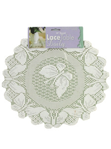 Round lace table doily