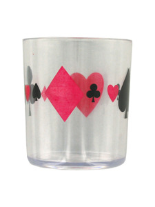 Vegas card design tumbler