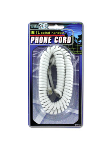 Coiled telephone cord (assorted colors)
