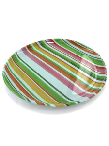 Large colorful plastic platter