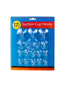 Large set suction cup hooks (set of 17)