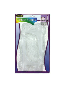 Plastic plate stands