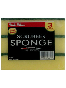 Extra large scrubber sponges (set of 3)