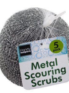 Steel scouring scrubs