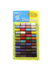 48 Pack colored sewing thread