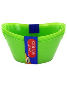 Plastic tubs (set of 3)