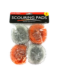 Donut shaped scouring pads