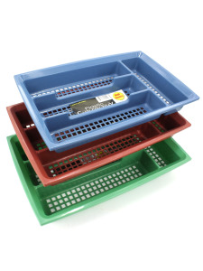 Plastic cutlery tray