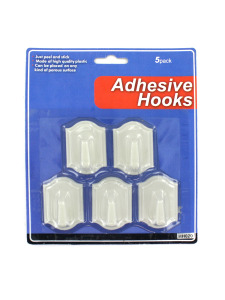 5 Pack adhesive hooks