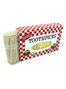 1200 piece toothpick set w/holder