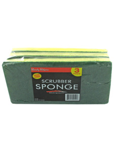 9 x 4.25 Scrubber sponge 3 pk.