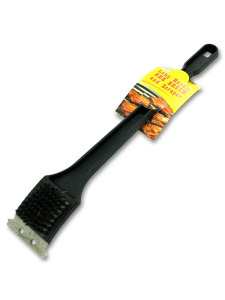 Barbecue brush and scraper