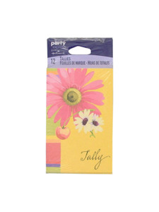 flowers and fruit tally card 12 pack
