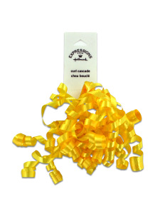 yellow mini curl bow