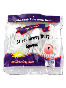 Heavy duty plastic spoons