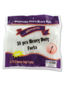 51 pc. heavy duty plastic forks