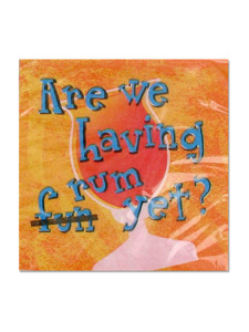 luau rum beverage 16 pack napkins