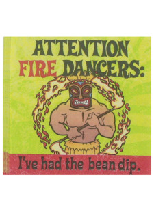luau fire beverage napkins