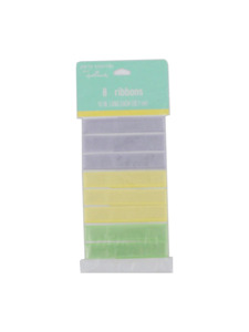 baby party accessories 8 count 15 inch asst color ribbons
