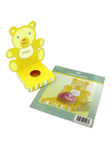 baby party accessories 6 count cupcake holders