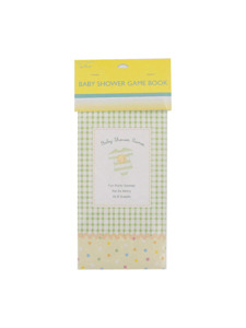 baby clothes shower game book