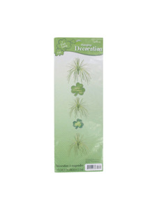 st patricks 7 foot foil hanging decoration