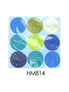 blue dots beverage napkins, 16pk