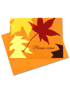 Autumn themed invitations