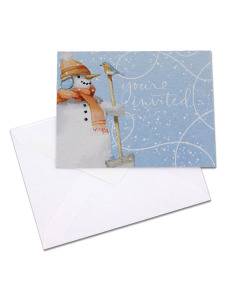youre invited snowman invitations/envelopes