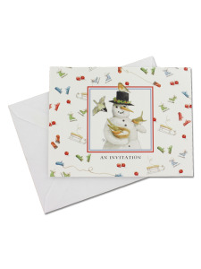 snowman 10 pack invitations/envelopes