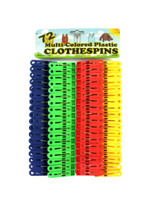 Plastic clothespin set