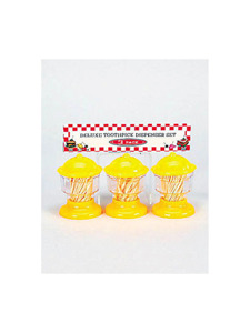 Deluxe toothpick dispenser set (set of 3)