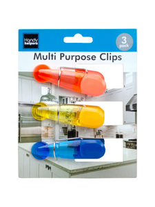 Set of 3 magnetic kitchen clips