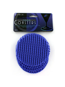 4 Pack foam coasters (assorted colors)