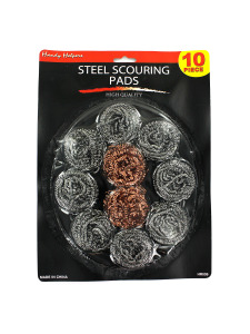 Steel scouring pads