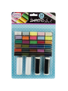 34 piece thread with 4 jumbo spools