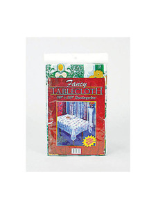 60 x 90 fancy rectangular tablecloth plastic