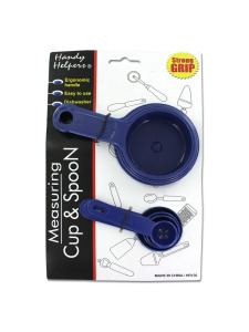 plastic measuring cup & spoon 8pc