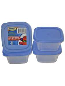 Square storage containers (set of 4)