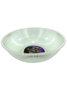 Plastic crystal cut serving bowl