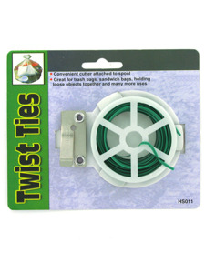 Twist ties with reel
