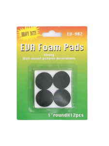 12 pack 1 inch round stick on foam pads