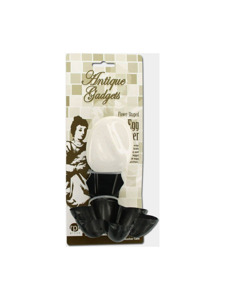 flower shaped egg poacher with porcelain handle